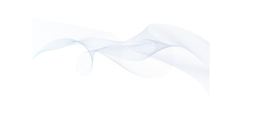 Abstract wave Lines Isolated on White stock illustration