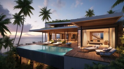 ocean tropical house