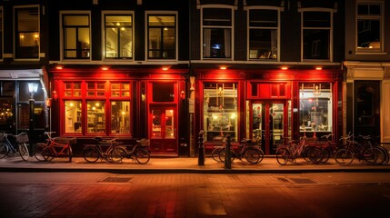 bicycles amsterdam red light