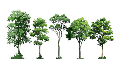 Growth vector illustration, serene trees, isolate, tropics, nature, peaceful environment, tropical landscape, botanical, natural beauty, plant life, tropical forest, green space