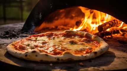 pizza fire cooking