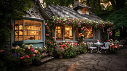 Fototapeta premium cozy tea house