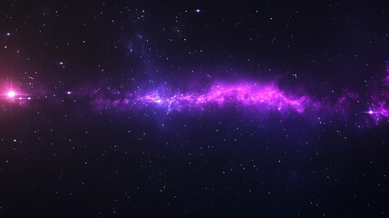 Obraz premium Glowing Cosmic Nebula in Starry Night Space Universe Stellar Explosion Abstract Digital Art