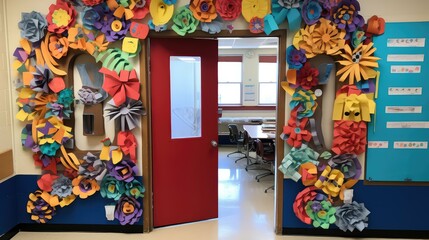 paper classroom door