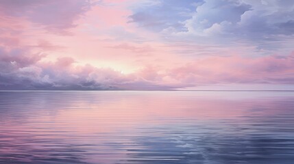 Obraz premium lake metal pink