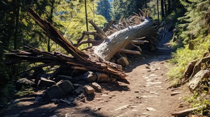 Obraz premium nature tree fall