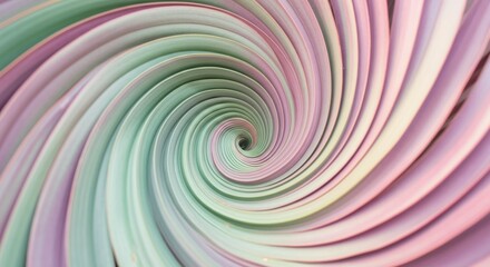 Fototapeta premium Swirling pastel colors creating a mesmerizing spiral pattern