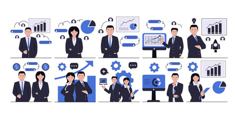 Fototapeta premium People Business Concept Illustration