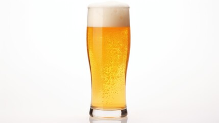 elegant beer glass isolated