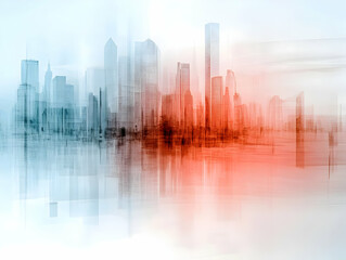 Obraz premium Abstract Cityscape Illustration