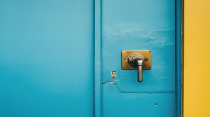 colorful office door closed