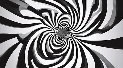 Abstract black and white swirl pattern