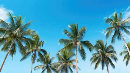 sky tropical tree background