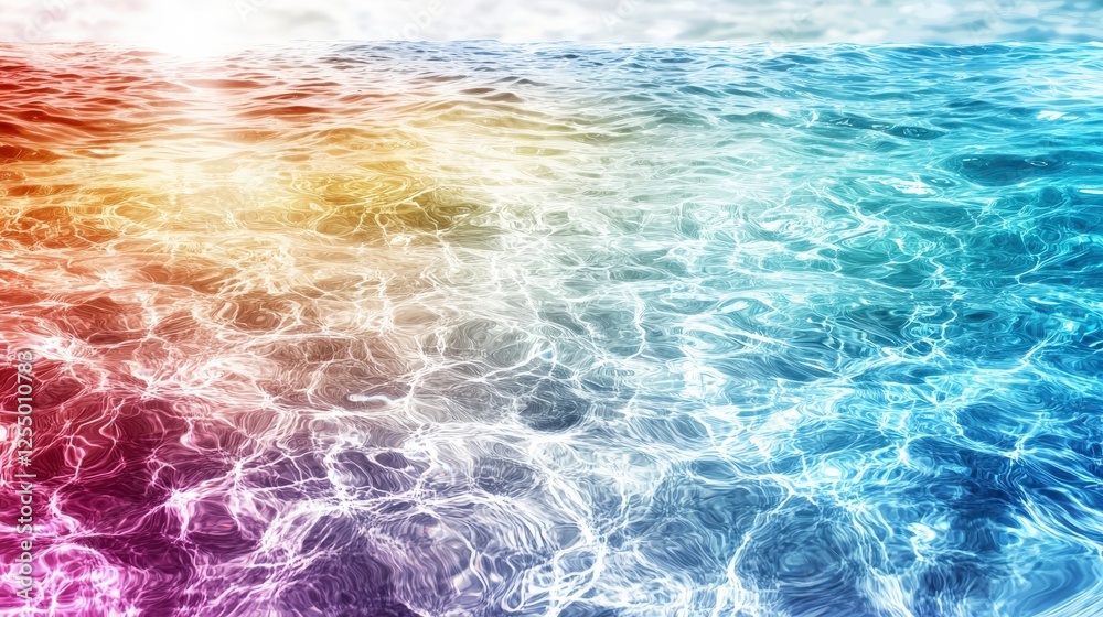Poster soft pastel water ripple texture ocean surface abstract art tranquil environment close-up view seren