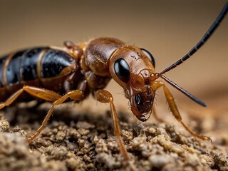 Close Up Macro Photography of Ants in Their Natural Habitat