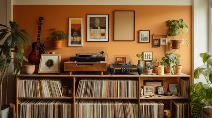Fototapeta premium retro old wooden shelf