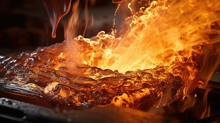 Fototapeta premium sparks molten metal