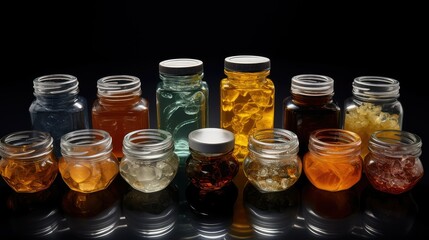 extract cannabis concentrate black background