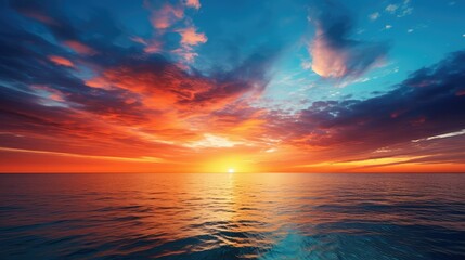 Obraz premium vibrant blue and orange header