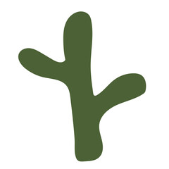 Abstract Plant Organic Shape