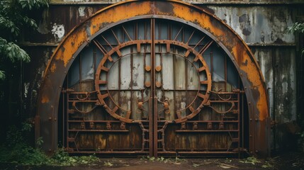 Fototapeta premium decay corroded metal