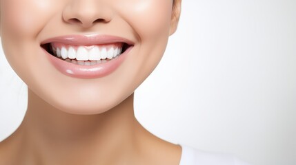 Obraz premium smile dental white background