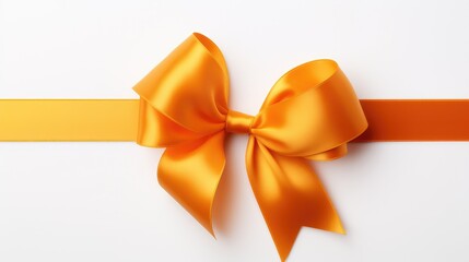 Fototapeta premium close ribbon orange