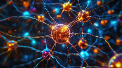 Best Neural Network Background with AI-Generated Abstract Connections