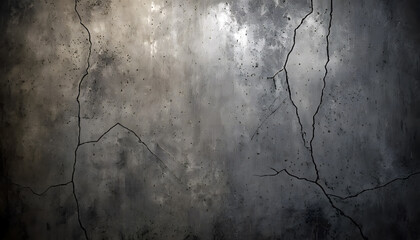 Aging Concrete Wall with Intricate Crack Patterns for Architectural Study