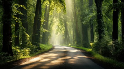 Obraz premium shadows long road