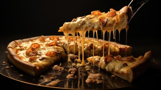 slice gold and black invite