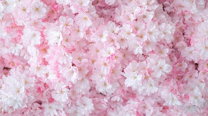 Fototapeta premium Pink cherry blossoms, floral background, spring bloom, nature texture, website design