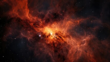 space galaxy orange