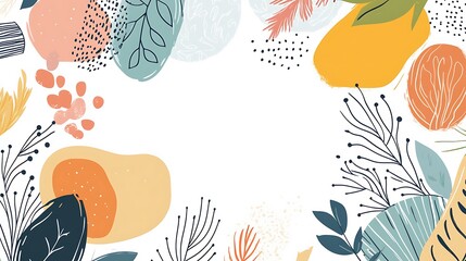 Abstract floral design background, use in graphic design, cards, or website