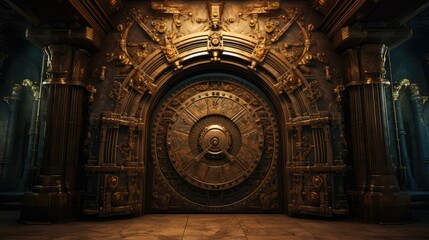 Obraz premium carvings vault doors