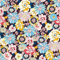 seamless flower pattern on  background