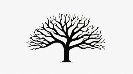 Fototapeta premium clipblack tree clipart
