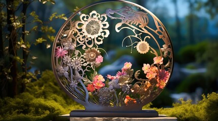 intricate spring metal