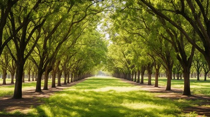 Fototapeta premium orchard pecan trees