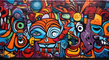 Naklejka premium wall grafitti texture