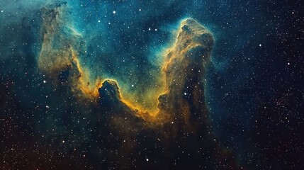Obraz premium Deep Space Texture with Stars, Nebulas, and Cosmic Dust