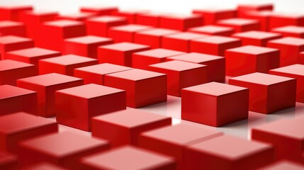 Fototapeta premium shapes red blocks