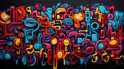 Obraz premium stencils hand holding plant drawing