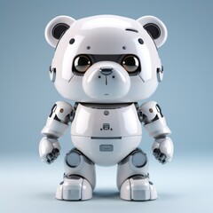 Robot cartoon toy representation.