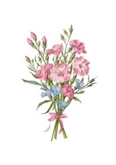 Obraz premium Elegant floral bouquet illustration
