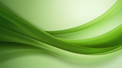 Fototapeta premium Soft green waves blend gracefully, creating a calming and peaceful visual. This abstract composition is ideal for designs aiming for a natural, serene aesthetic