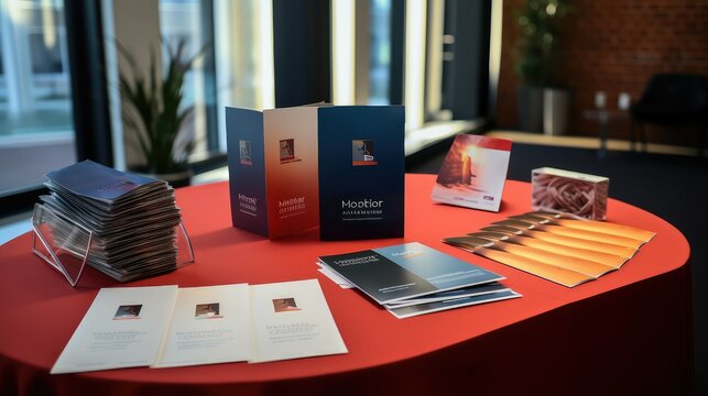 cloth business card table
