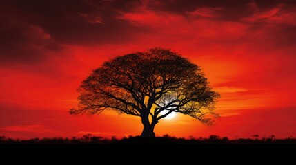 Obraz premium suncontrast red background design