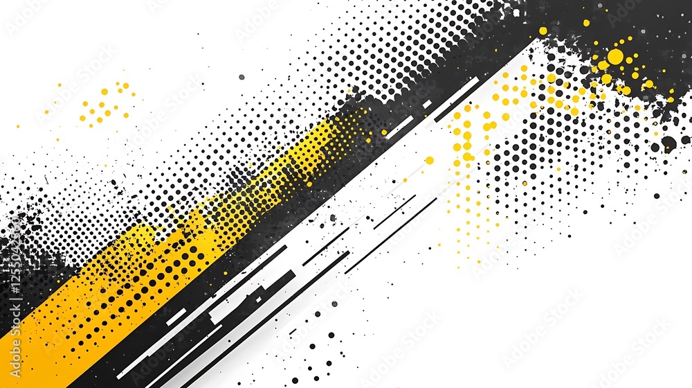 Fototapete abstract graphic design with diagonal lines and dots