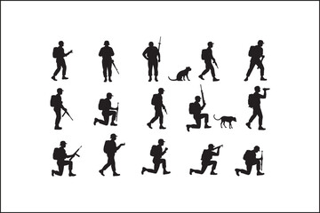 Shadow Warriors: Soldier Silhouettes in Action